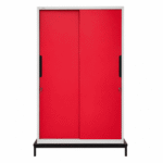 Red Sliding Door Almirah