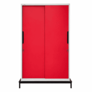 Red Sliding Door Almirah