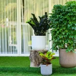 TOKYO SHORT ILLUMINATED ROUND PLANTERS